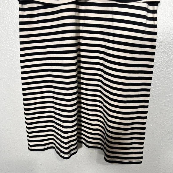THEORY Clinton Stripe Sleeveless Twist-Front Dress Pima Cotton Size Small Petite - Picture 7 of 16